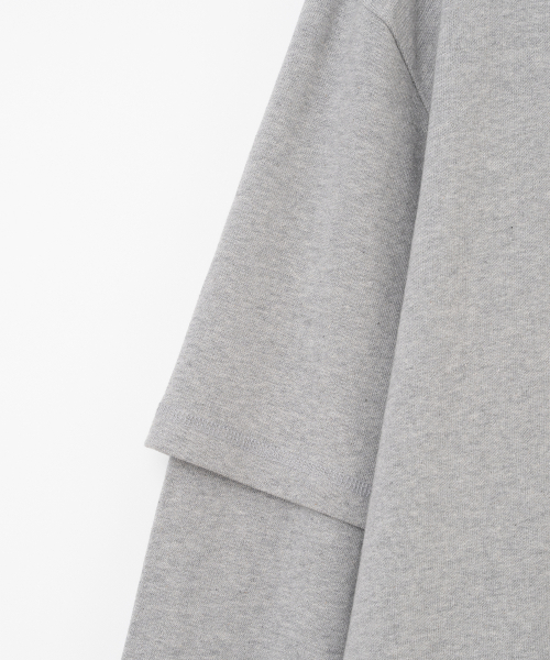 MILLO WOMEN（ミロウーマン）の「ダブルスリーブTシャツ [メランジグレー]（Tシャツ/カットソー・レディース・その他・ONE SIZE）」の6枚目の写真