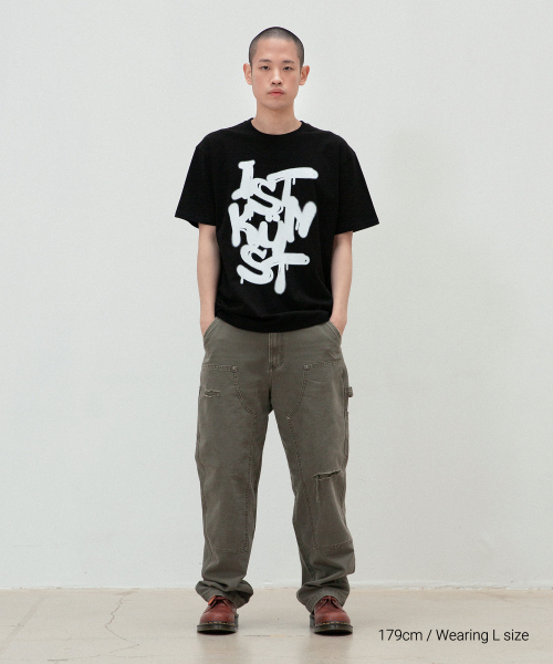 ISTKUNST(イストクンスト)の「GRAFFITI LOGO TEE_BLACK(IK2DMMT511A)(Tシャツ/カットソー・レディース・ブラック・S/M/L)」の2枚目の写真