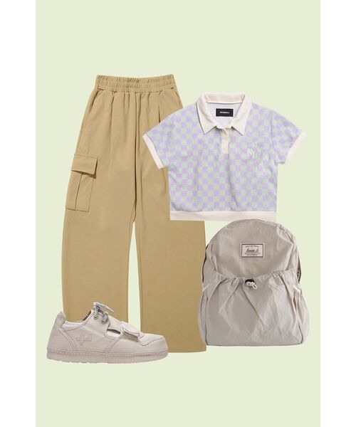 PIECEMAKER(ピースメーカー)の「TERRY CROP PK SHIRTS (PURPLE)(ポロシャツ・レディース・その他・FREE)」の7枚目の写真
