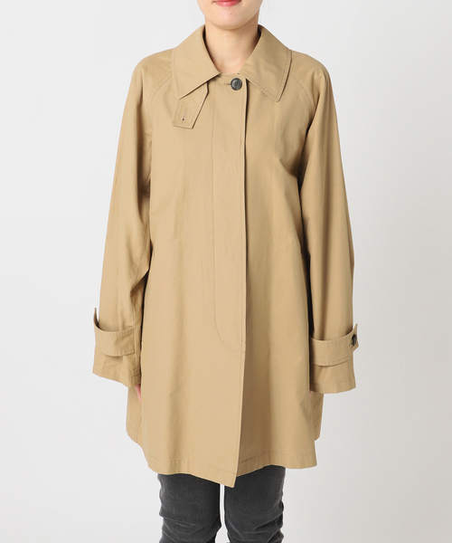 JOURNAL STANDARD relume（ジャーナルスタンダード　レリューム）の「［26SS新作］コットンナイロンAラインステンコート（ステンカラーコート・レディース・ベージュ/カーキ・FREE）」の22枚目の写真