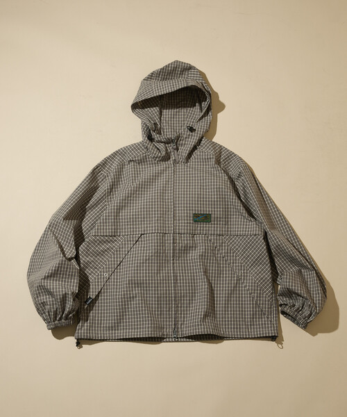 Foxfire（フォックスファイヤー）の「Foxfire/フォックスファイヤー 別注 チェック フード ジップシャツジャケット（Tシャツ/カットソー・メンズ・グレー/ブラウン/オリーブ・MEDIUM/LARGE）」の4枚目の写真