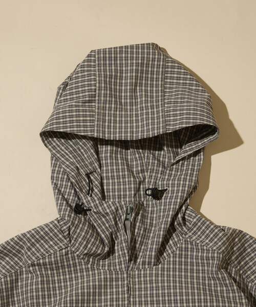 Foxfire（フォックスファイヤー）の「Foxfire/フォックスファイヤー 別注 チェック フード ジップシャツジャケット（Tシャツ/カットソー・メンズ・グレー/ブラウン/オリーブ・MEDIUM/LARGE）」の5枚目の写真
