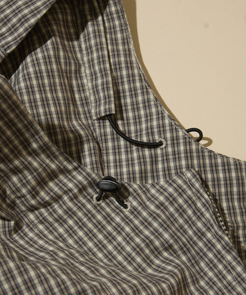 Foxfire（フォックスファイヤー）の「Foxfire/フォックスファイヤー 別注 チェック フード ジップシャツジャケット（Tシャツ/カットソー・メンズ・グレー/ブラウン/オリーブ・MEDIUM/LARGE）」の8枚目の写真