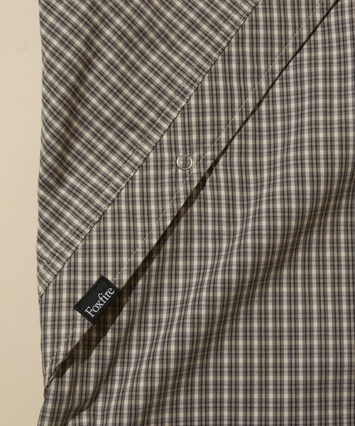 Foxfire（フォックスファイヤー）の「Foxfire/フォックスファイヤー 別注 チェック フード ジップシャツジャケット（Tシャツ/カットソー・メンズ・グレー/ブラウン/オリーブ・MEDIUM/LARGE）」の12枚目の写真