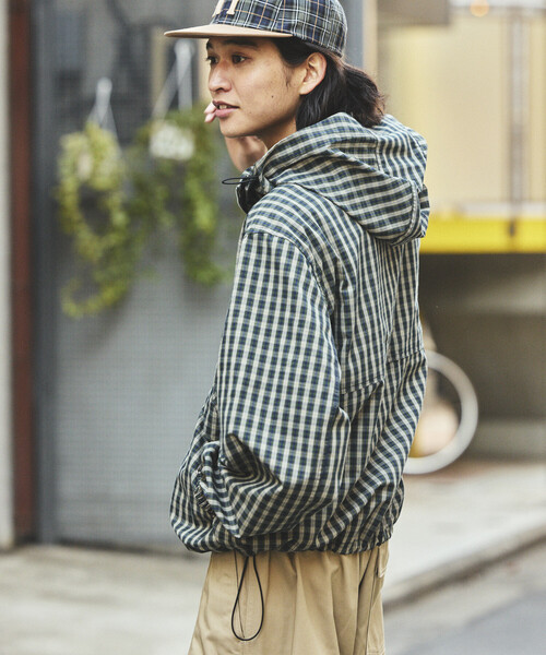 Foxfire/フォックスファイヤー 別注 チェック フード ジップシャツ