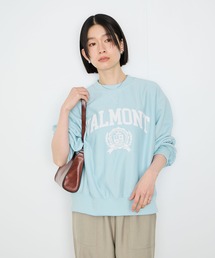 Idnes VALMONT カレッジロゴビッグシルエットスウェット