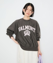 Idnes VALMONT カレッジロゴビッグシルエットスウェット