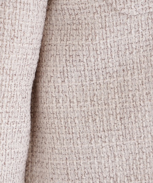 NATURAL BEAUTY BASIC（ナチュラルビューティーベーシック）の「◇ツイードノーカラージャケット（ノーカラージャケット・レディース・ブラック系その他/ホワイト系その他/キャメル・SMALL/MEDIUM）」の21枚目の写真
