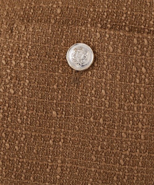 NATURAL BEAUTY BASIC（ナチュラルビューティーベーシック）の「◇ツイードノーカラージャケット（ノーカラージャケット・レディース・ブラック系その他/ホワイト系その他/キャメル・SMALL/MEDIUM）」の10枚目の写真