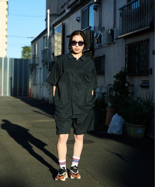 ムラサキスポーツ(ムラサキスポーツ)の「DEAR LAUREL/ディアローレル SHORE TECH SS SHIRT 【セットアップ対応】半袖シャツ DL26S-2402(シャツ/ブラウス・メンズ・グレー/オリーブ/ブラック/ブラウン系その他/グレー系その他・XL/L/M)」の6枚目の写真