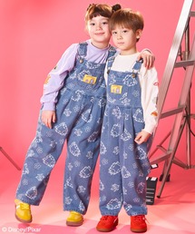pairmanon（ペアマノン）の「【モンスターズ・インク】ユニセックス ネームタグ デニムサロペット（サロペット/オーバーオール）」