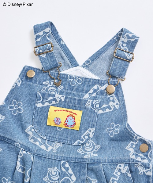 pairmanon（ペアマノン）の「【モンスターズ・インク】ユニセックス ネームタグ デニムサロペット（サロペット/オーバーオール・キッズ・ライトブルー・100/110/120/130/90）」の22枚目の写真