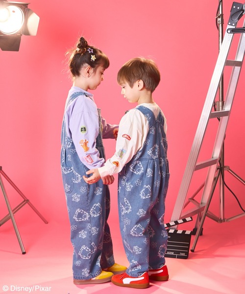 pairmanon（ペアマノン）の「【モンスターズ・インク】ユニセックス ネームタグ デニムサロペット（サロペット/オーバーオール・キッズ・ライトブルー・100/110/120/130/90）」の15枚目の写真