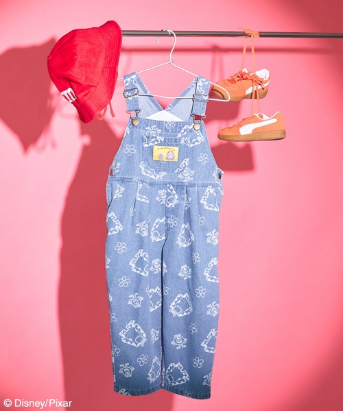 pairmanon（ペアマノン）の「【モンスターズ・インク】ユニセックス ネームタグ デニムサロペット（サロペット/オーバーオール・キッズ・ライトブルー・100/110/120/130/90）」の17枚目の写真