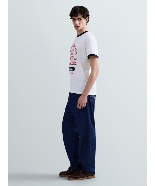 REPLAY(リプレイ)の「ベーシックジャージーマキシプリント Tシャツ(Tシャツ/カットソー・メンズ・ホワイト・X-LARGE/LARGE/MEDIUM/SMALL)」の3枚目の写真