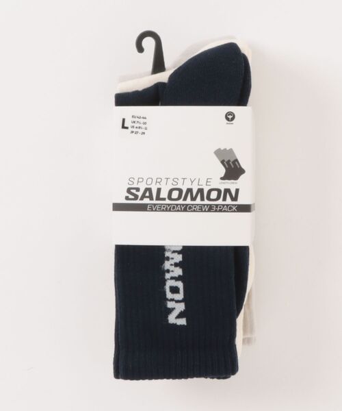 SALOMON(サロモン)の「SALOMON/サロモン ソックス 3足セット EVERYDAY CREW 3-PACK LC2086000/LC2086100/LC2086200/LC2911100(ソックス/靴下・メンズ・ブラック/ブルー/ブラック系その他/ホワイト・M/L)」の17枚目の写真