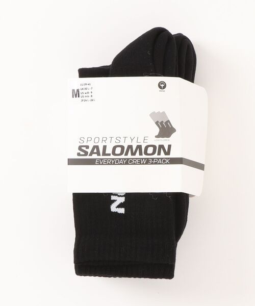 SALOMON(サロモン)の「SALOMON/サロモン ソックス 3足セット EVERYDAY CREW 3-PACK LC2086000/LC2086100/LC2086200/LC2911100(ソックス/靴下・メンズ・ブラック/ブルー/ブラック系その他/ホワイト・M/L)」の15枚目の写真