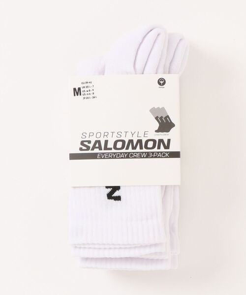 SALOMON(サロモン)の「SALOMON/サロモン ソックス 3足セット EVERYDAY CREW 3-PACK LC2086000/LC2086100/LC2086200/LC2911100(ソックス/靴下・メンズ・ブラック/ブルー/ブラック系その他/ホワイト・M/L)」の14枚目の写真
