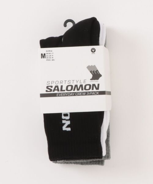 SALOMON(サロモン)の「SALOMON/サロモン ソックス 3足セット EVERYDAY CREW 3-PACK LC2086000/LC2086100/LC2086200/LC2911100(ソックス/靴下・メンズ・ブラック/ブルー/ブラック系その他/ホワイト・M/L)」の16枚目の写真