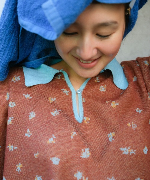 PAMM（パム）の「花や実や葉のシアースキッパーニット（ニット/セーター・レディース・ネイビー系/ブラウン系・フリー）」の20枚目の写真