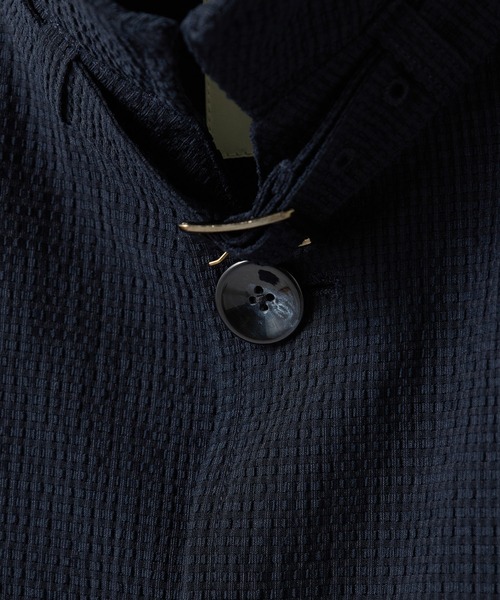 MEN'S BIGI（メンズビギ）の「シアリーブリーゼ ライトブルゾン＜ストレッチ＞＜通気性＞（ブルゾン・メンズ・ブラック/サックスブルー/ネイビー・02/01/04/03）」の10枚目の写真