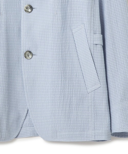 MEN'S BIGI（メンズビギ）の「シアリーブリーゼ ライトブルゾン＜ストレッチ＞＜通気性＞（ブルゾン・メンズ・ブラック/サックスブルー/ネイビー・02/01/04/03）」の14枚目の写真