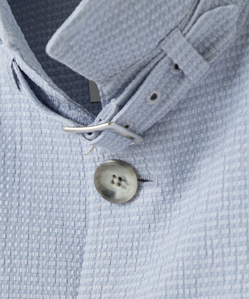 MEN'S BIGI（メンズビギ）の「シアリーブリーゼ ライトブルゾン＜ストレッチ＞＜通気性＞（ブルゾン・メンズ・ブラック/サックスブルー/ネイビー・02/01/04/03）」の9枚目の写真