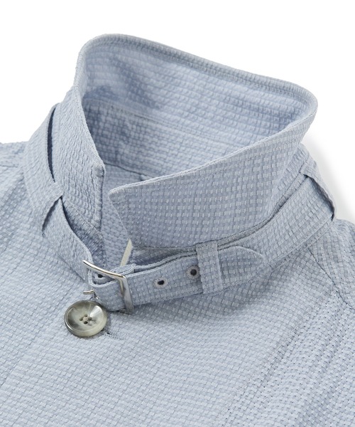 MEN'S BIGI（メンズビギ）の「シアリーブリーゼ ライトブルゾン＜ストレッチ＞＜通気性＞（ブルゾン・メンズ・ブラック/サックスブルー/ネイビー・02/01/04/03）」の8枚目の写真