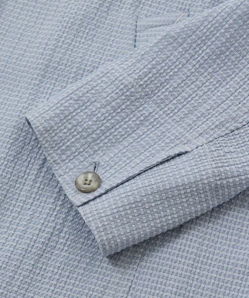 MEN'S BIGI（メンズビギ）の「シアリーブリーゼ ライトブルゾン＜ストレッチ＞＜通気性＞（ブルゾン・メンズ・ブラック/サックスブルー/ネイビー・02/01/04/03）」の13枚目の写真