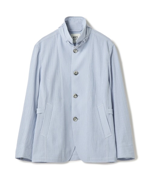 MEN'S BIGI(メンズビギ)の「シアリーブリーゼ ライトブルゾン<ストレッチ><通気性>(ブルゾン・メンズ・ブラック/サックスブルー/ネイビー・02/01/04/03)」の12枚目の写真