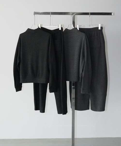 chuclla(チュクラ)の「ハーフジップ スウェットセットアップ chw26s075(セットアップ・レディース・ダークグレー/ブラック・M/L)」の18枚目の写真