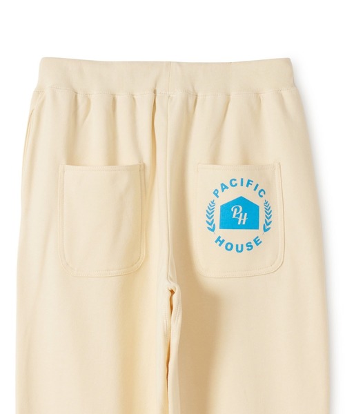 Pacific HOUSE(パシフィックハウス)の「PAH ONE MILE SWEAT PANTS(スウェットパンツ・メンズ・オフホワイト/ブルー・M/L)」の5枚目の写真