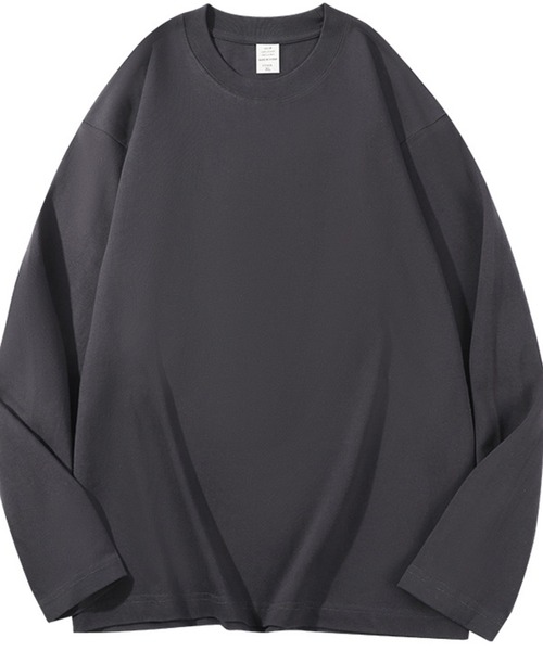 DOUBLE STEAL(ダブルスティール)の「DSルーズフィット無地ロンT(Tシャツ/カットソー・メンズ・グレイッシュベージュ/ブラック/アイボリー/グレー/ピンク/ホワイト/チャコール・LARGE/MEDIUM/SMALL/X-LARGE)」の5枚目の写真
