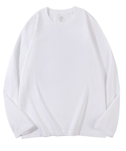 DOUBLE STEAL(ダブルスティール)の「DSルーズフィット無地ロンT(Tシャツ/カットソー・メンズ・グレイッシュベージュ/ブラック/アイボリー/グレー/ピンク/ホワイト/チャコール・LARGE/MEDIUM/SMALL/X-LARGE)」の8枚目の写真