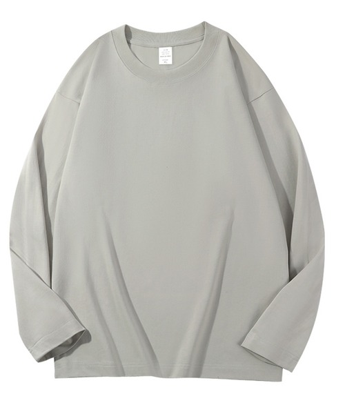 DOUBLE STEAL(ダブルスティール)の「DSルーズフィット無地ロンT(Tシャツ/カットソー・メンズ・グレイッシュベージュ/ブラック/アイボリー/グレー/ピンク/ホワイト/チャコール・LARGE/MEDIUM/SMALL/X-LARGE)」の11枚目の写真