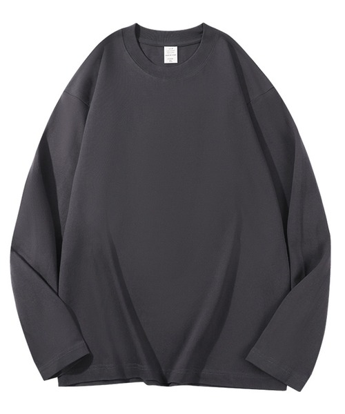 DOUBLE STEAL(ダブルスティール)の「DSルーズフィット無地ロンT(Tシャツ/カットソー・メンズ・グレイッシュベージュ/ブラック/アイボリー/グレー/ピンク/ホワイト/チャコール・LARGE/MEDIUM/SMALL/X-LARGE)」の12枚目の写真