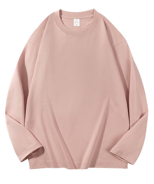 DOUBLE STEAL(ダブルスティール)の「DSルーズフィット無地ロンT(Tシャツ/カットソー・メンズ・グレイッシュベージュ/ブラック/アイボリー/グレー/ピンク/ホワイト/チャコール・LARGE/MEDIUM/SMALL/X-LARGE)」の14枚目の写真