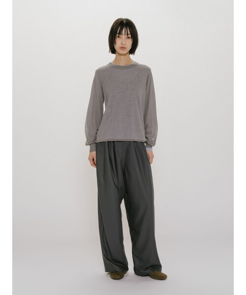 MIDIUMISOLID(ミディウミソリッド)の「MIDIUMISOLID for Ladies リラックスパンツ(その他パンツ・レディース・ライトブルー/アイボリー/チャコールグレー・FREE)」の15枚目の写真
