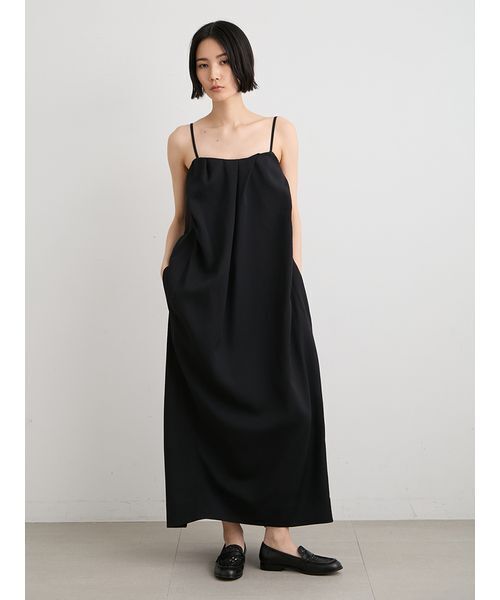 MIESROHE(ミースロエ)の「【洗える・UVカット】ストライプドビードレスワンピース(ワンピース・レディース・ブラック/ブラウン・1/0)」の3枚目の写真