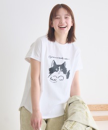 meeny miny | 【meeny miny】CAT & BAKES 9456『わんこBANDOとPEPPE』Tシャツ(Tシャツ/カットソー)