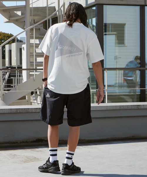 and wander(アンドワンダー)の「and wander/アンドワンダー×Gramicci/グラミチ C/N g-short コラボレーションロゴショーツ 2026年春夏(その他パンツ・メンズ・カーキ/ブラック・L/XL/M)」の10枚目の写真