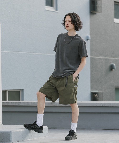 and wander(アンドワンダー)の「and wander/アンドワンダー×Gramicci/グラミチ C/N g-short コラボレーションロゴショーツ 2026年春夏(その他パンツ・メンズ・カーキ/ブラック・L/XL/M)」の16枚目の写真