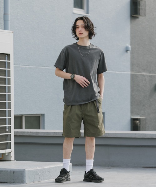 and wander(アンドワンダー)の「and wander/アンドワンダー×Gramicci/グラミチ C/N g-short コラボレーションロゴショーツ 2026年春夏(その他パンツ・メンズ・カーキ/ブラック・L/XL/M)」の19枚目の写真