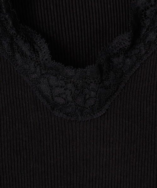 LOWRYS FARM（ローリーズファーム）の「レースマルドウタンク 638378（タンクトップ・レディース・グレー/ブラック/ホワイト・FREE）」の10枚目の写真