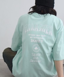 【THRASHER/スラッシャー】バックプリント ハーフスリーブ ビッグシルエットTシャツ