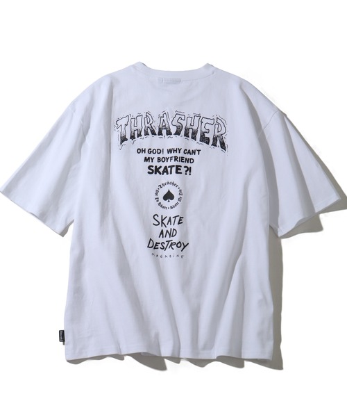 THRASHER(スラッシャー)の「【THRASHER/スラッシャー】バックプリント ハーフスリーブ ビッグシルエットTシャツ(Tシャツ/カットソー・メンズ・ホワイト/ミント/ブラック/サックスブルー/杢グレー・M/L/XL)」の11枚目の写真