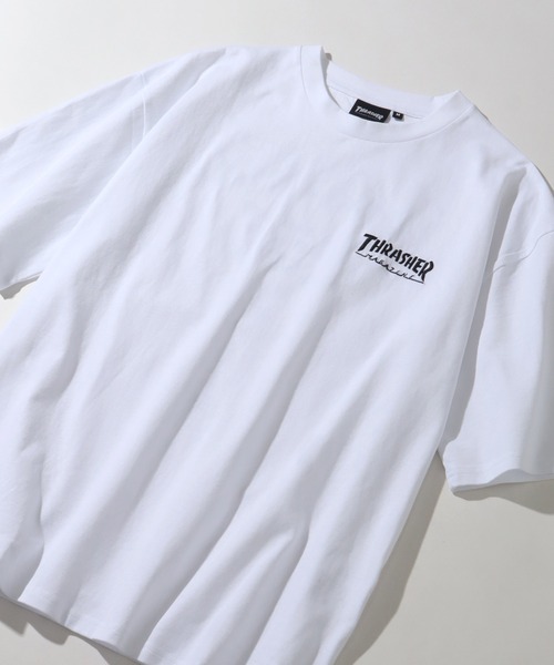 THRASHER(スラッシャー)の「【THRASHER/スラッシャー】バックプリント ハーフスリーブ ビッグシルエットTシャツ(Tシャツ/カットソー・メンズ・ホワイト/ミント/ブラック/サックスブルー/杢グレー・M/L/XL)」の20枚目の写真