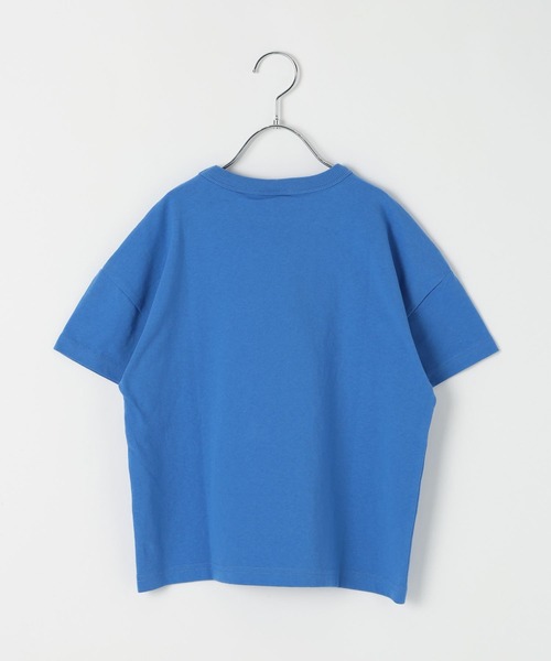 Champion（チャンピオン）の「[新色登場!!160cmまで♪]【Champion(チャンピオン）】ルーズフィットT(KIDS)（Tシャツ/カットソー・キッズ・ブラック/ライトブルー/グレー/オフホワイト/ライトパープル/ネイビー・150cm/140cm/130cm/120cm/160cm）」の8枚目の写真