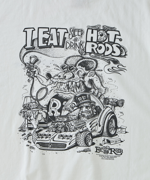 REMI RELIEF（レミレリーフ）の「REMI RELIEF 別注 ”RAT FINK” ヴィンテージ加工 ワイドTシャツ（Tシャツ/カットソー・メンズ・ブラック/ホワイト・LARGE/MEDIUM）」の19枚目の写真