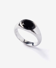 TOM WOOD Joe Ring Polished Onyx トムウッド ジョー ポリッシュド シルバー オニキス   リング